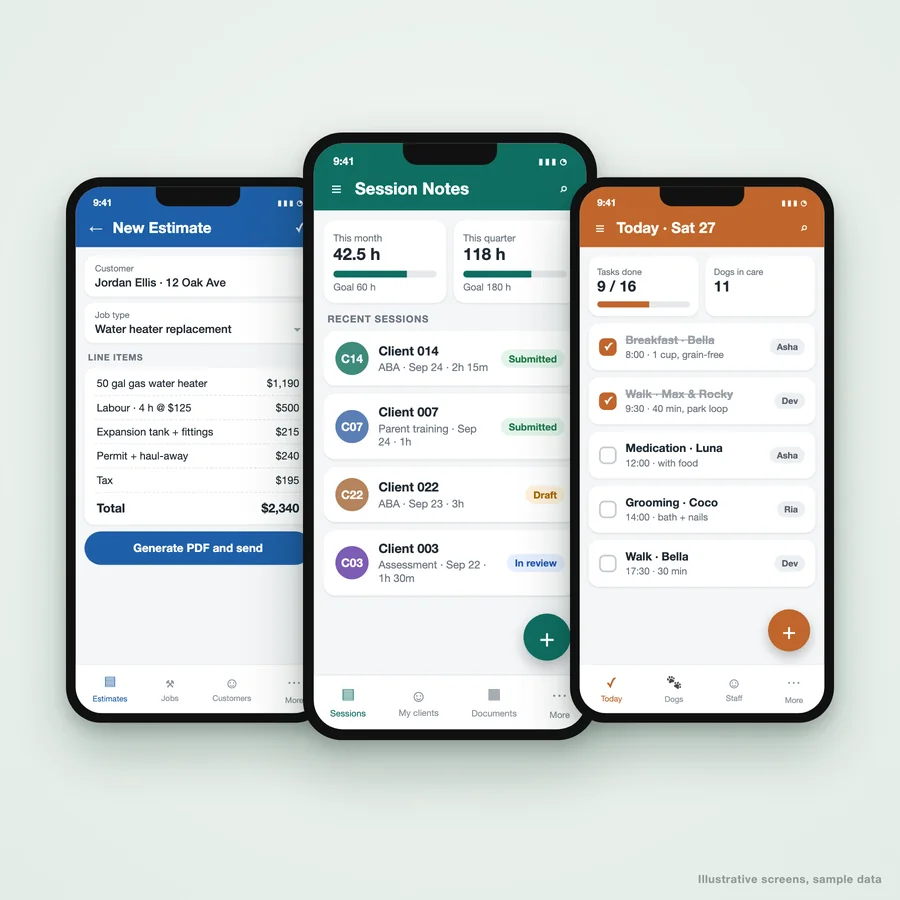 AppSheet apps built by Greenwolf Tech Labs