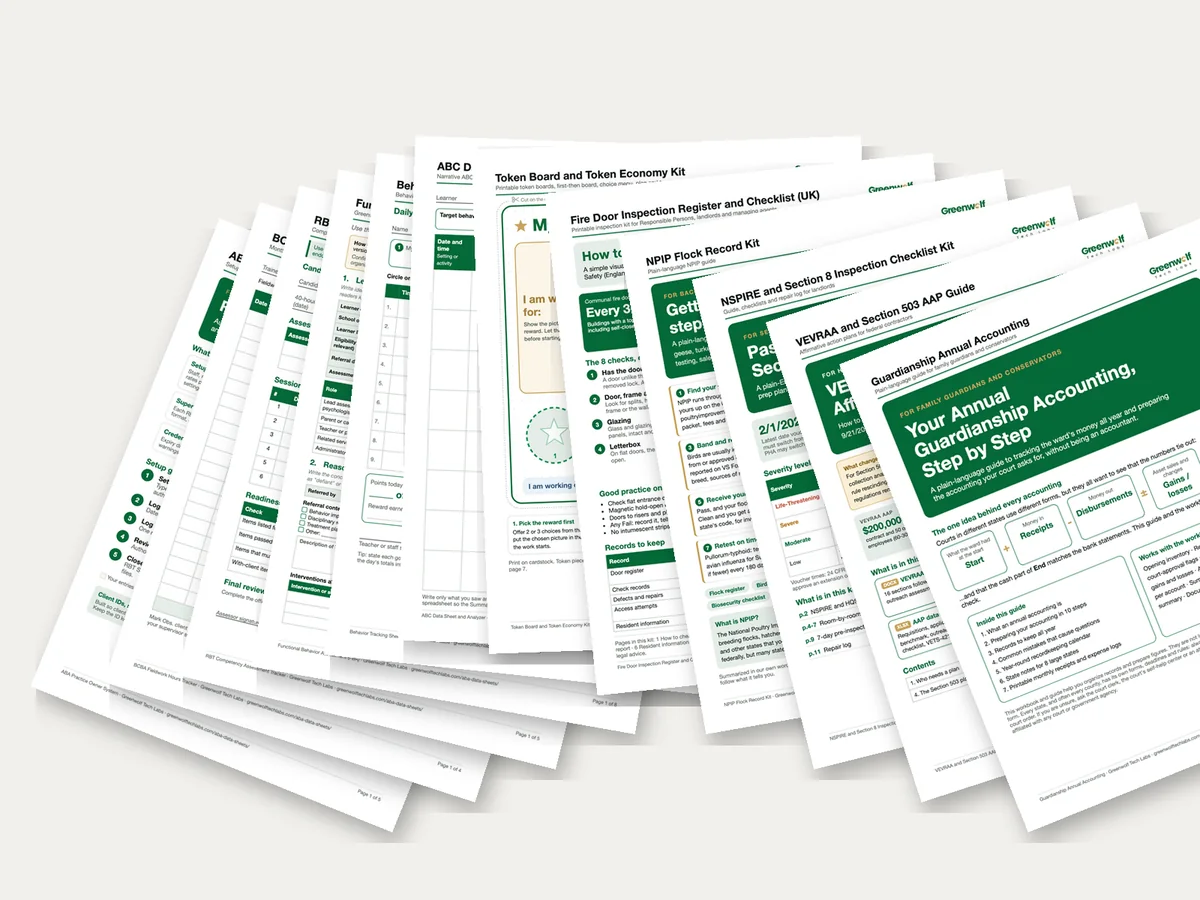 The BCBA Toolkit: all six ABA and BCBA trackers and templates