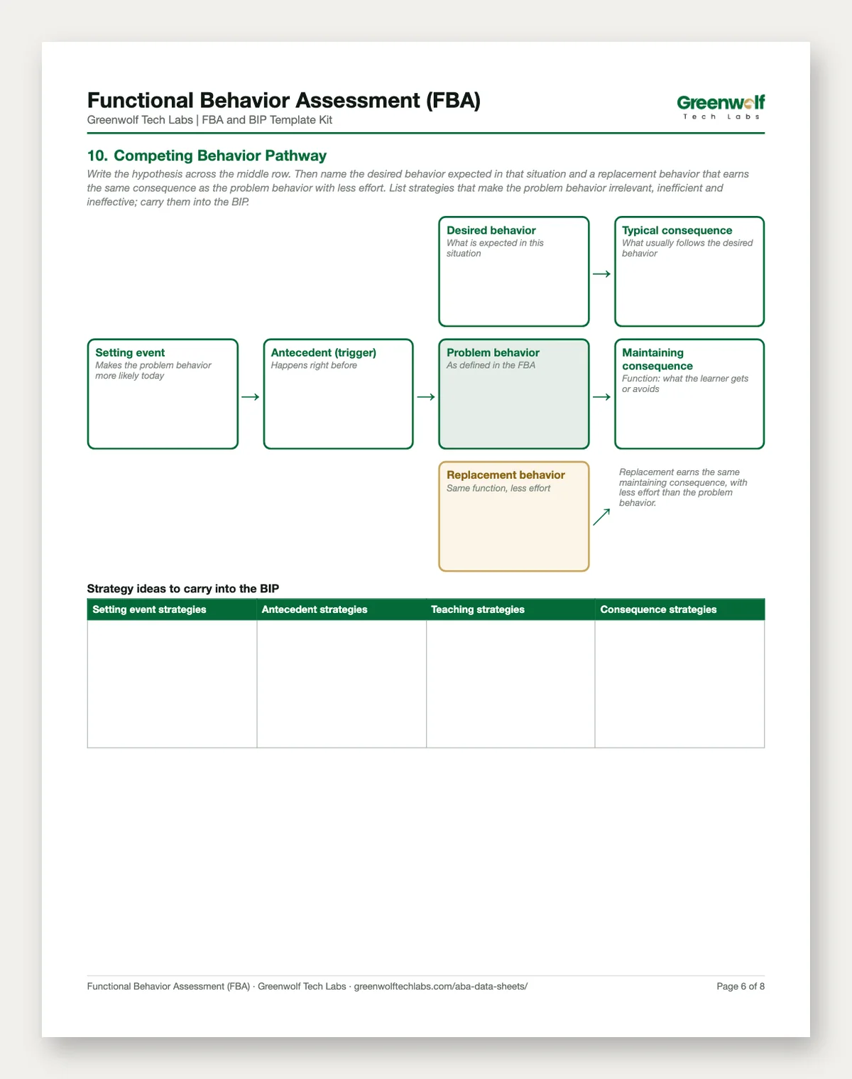 FBA and BIP Template Kit: preview 2