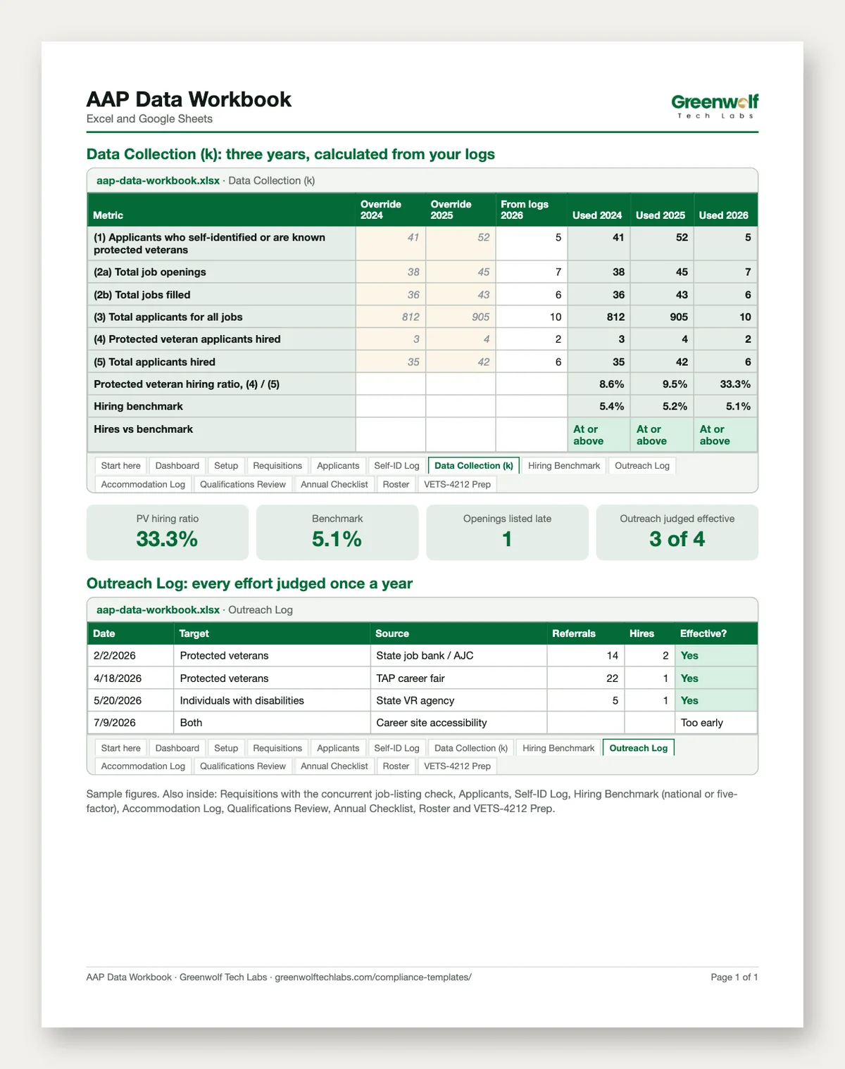 VEVRAA and Section 503 Affirmative Action Plan Kit: preview 2